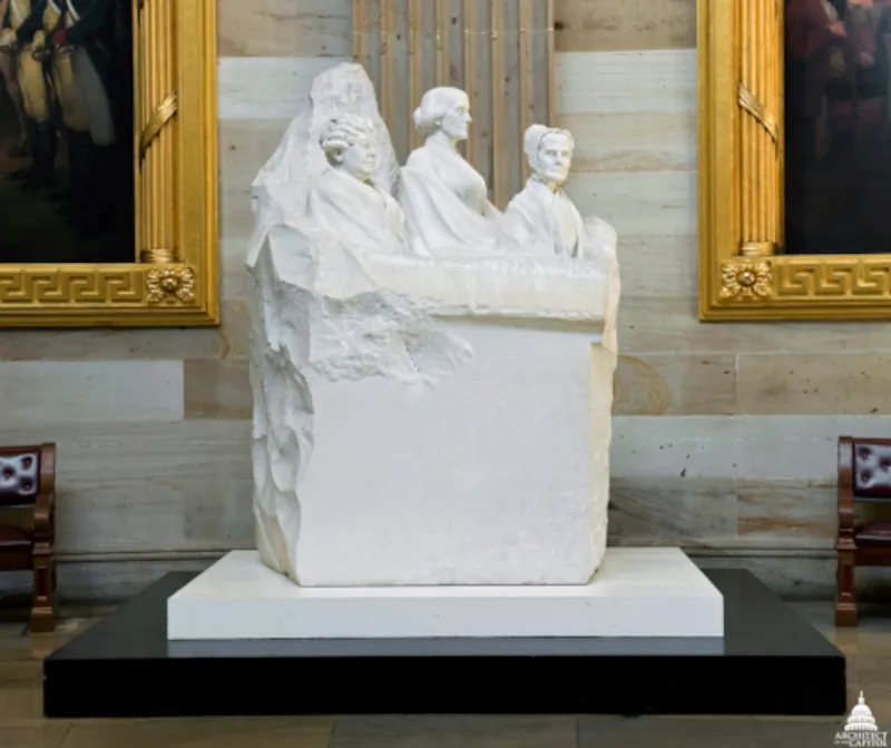 National Woman's Suffrage Statue of Lucretia Mott, Susan B Anthony and Elizabeth Cady Stanton